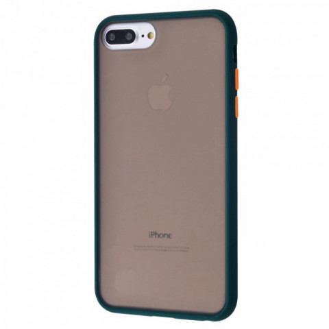 Чохол Shadow Matte на iPhone 7 Plus Forest green/Orange